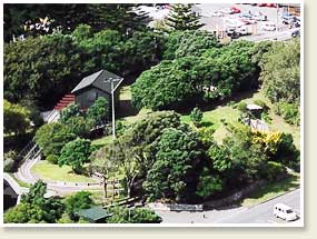 Minature Train Ride from the air